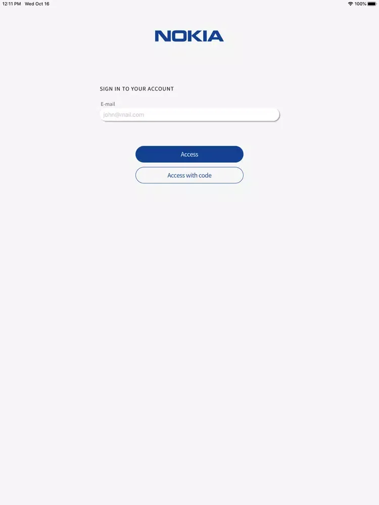 Nokia 5G Event iPad  स्क्रीनशॉट