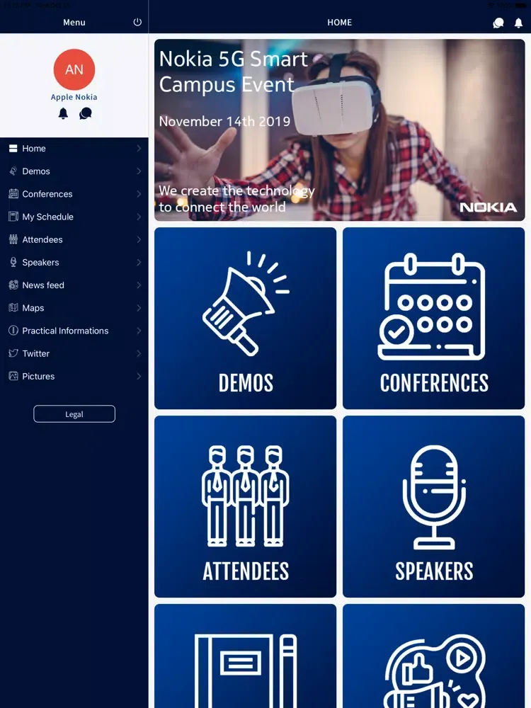 Nokia 5G Event iPad  स्क्रीनशॉट