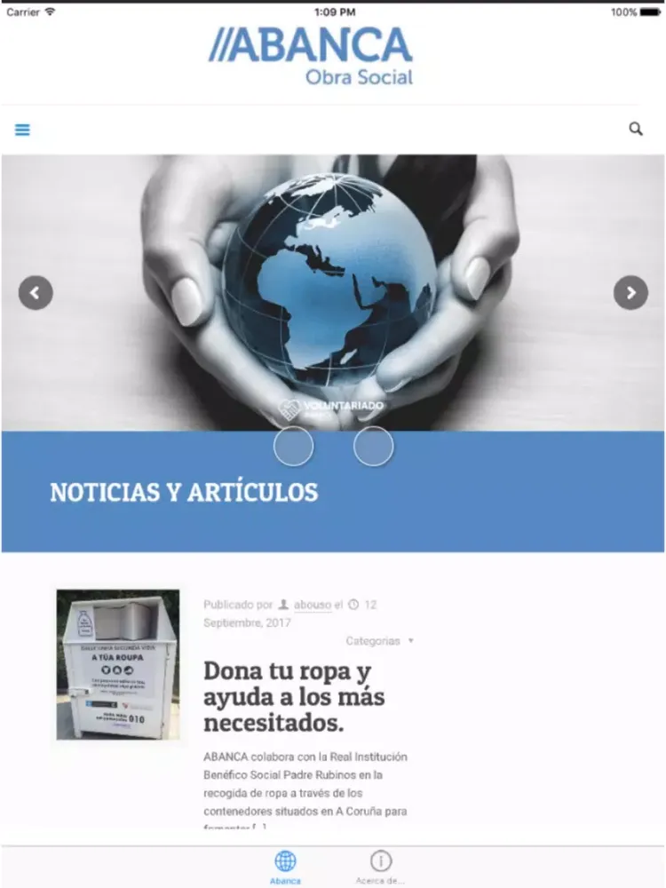 SoyVoluntarioAbanca iPad  Screenshots