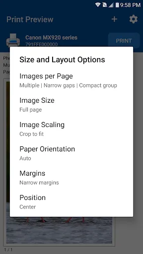 Tangkapan skrin NokoPrint - Mobile Printing