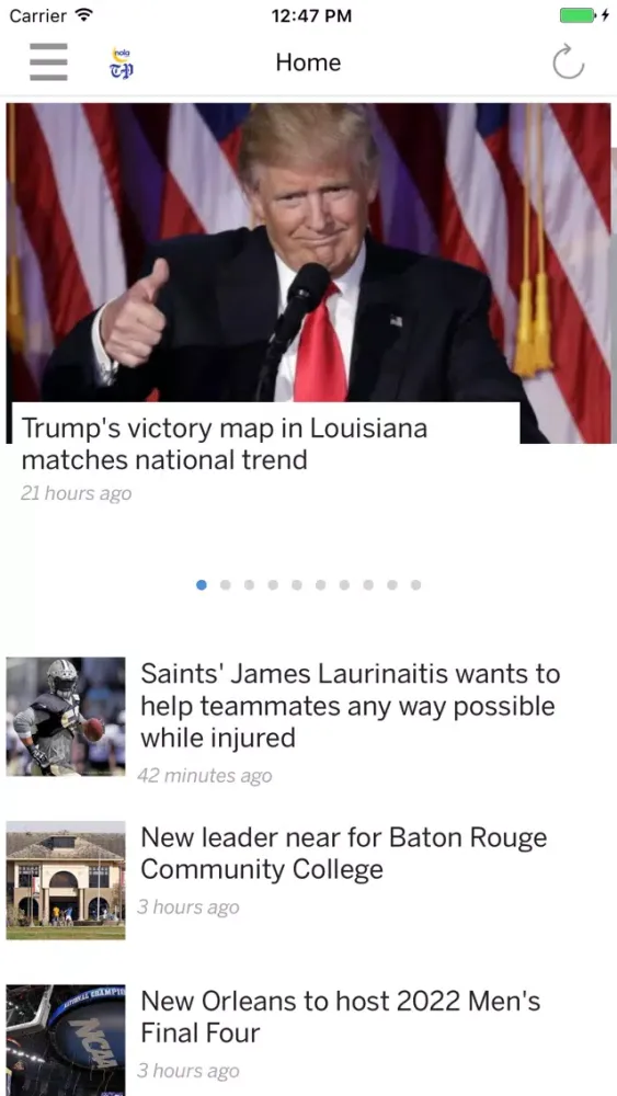 ภาพหน้าจอของ NOLA.com: Baton Rouge