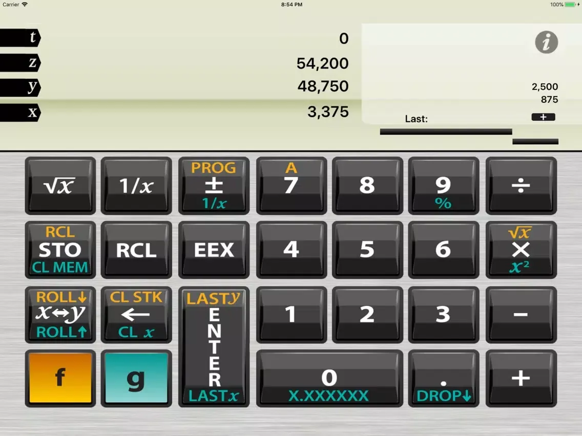 تصاویر Access RPN Calculator iPad 