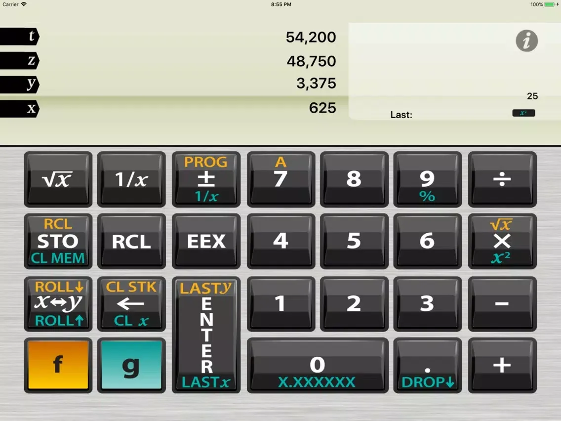 تصاویر Access RPN Calculator iPad 