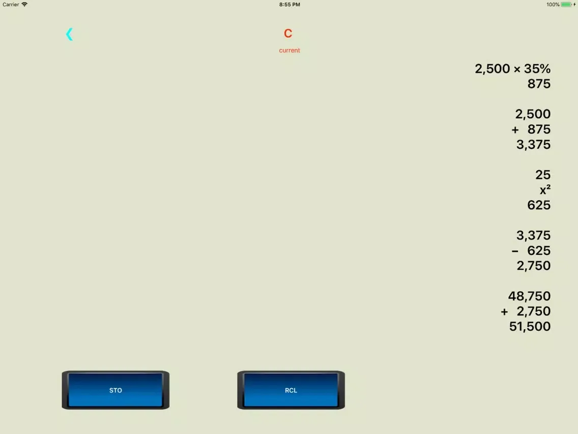 تصاویر Access RPN Calculator iPad 