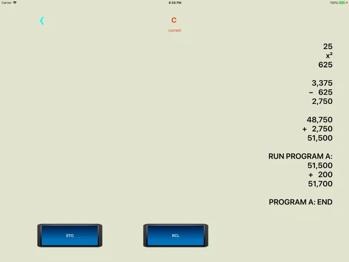 تصاویر Access RPN Calculator iPad 