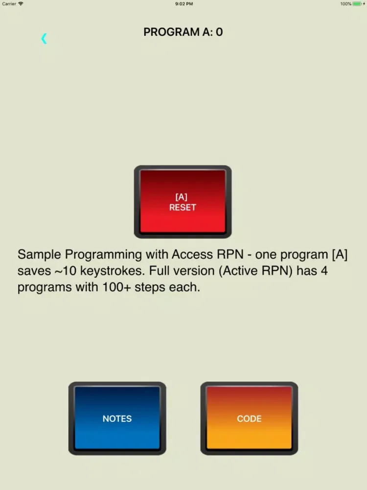 تصاویر Access RPN Calculator iPad 
