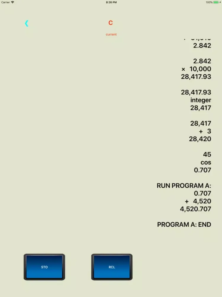 صور Active RPN Calculator iPad 