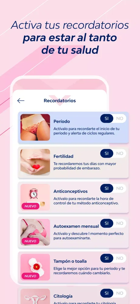 Nosotras V-App Screenshots