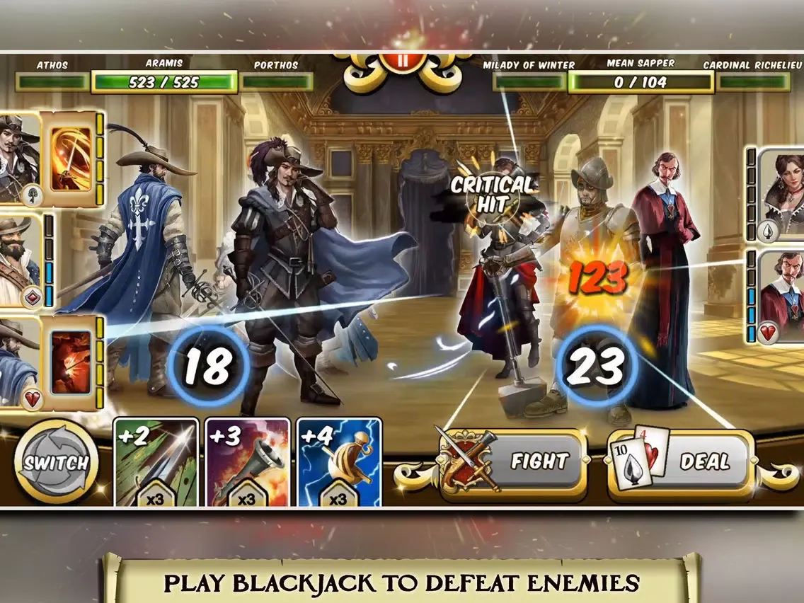 Screenshot di Musketeer Jack Blackjack Duels iPad 