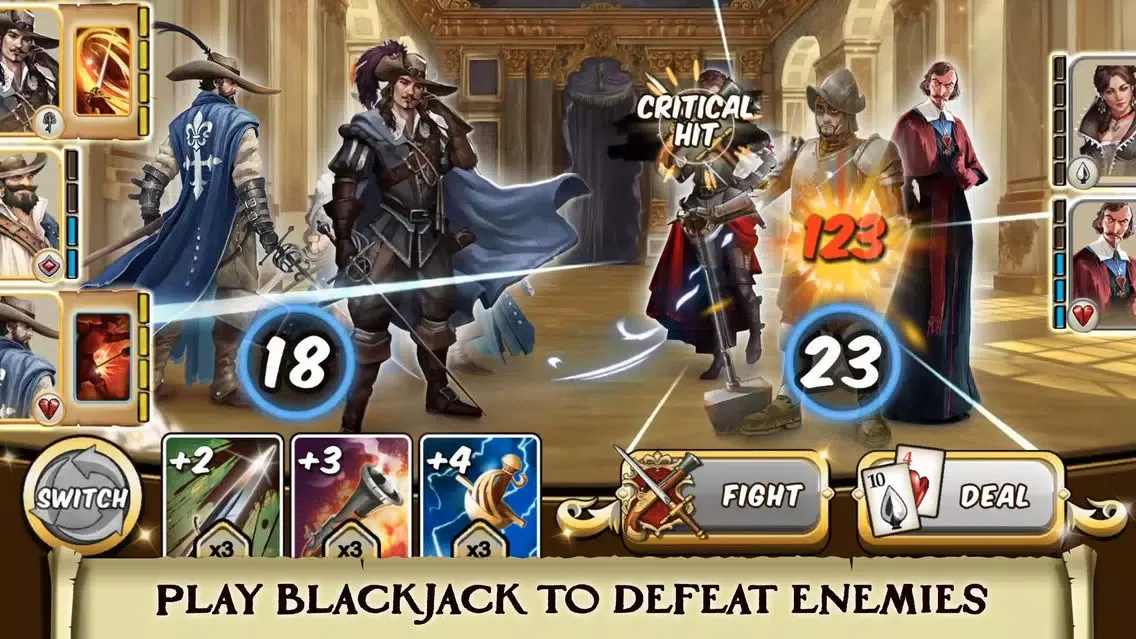 Screenshot di Musketeer Jack Blackjack Duels