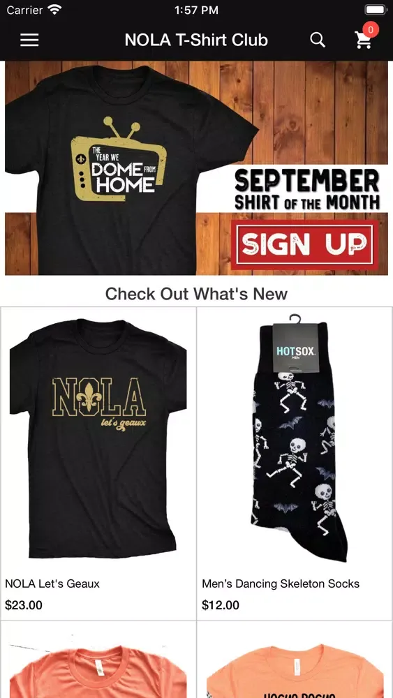 NOLA T-Shirt Club سکرین شاٹس