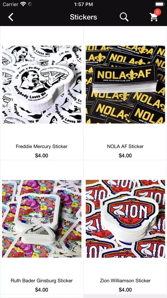 NOLA T-Shirt Club سکرین شاٹس