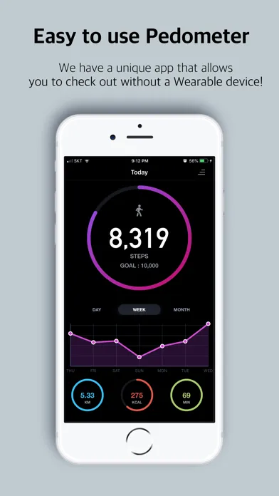Capturas de pantalla de Stepper-Simple diet Pedometer