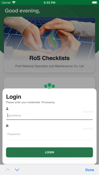 Screenshot di NOMAC RoS Checklists