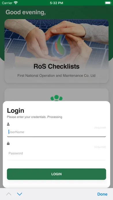 NOMAC RoS Checklists Screenshots