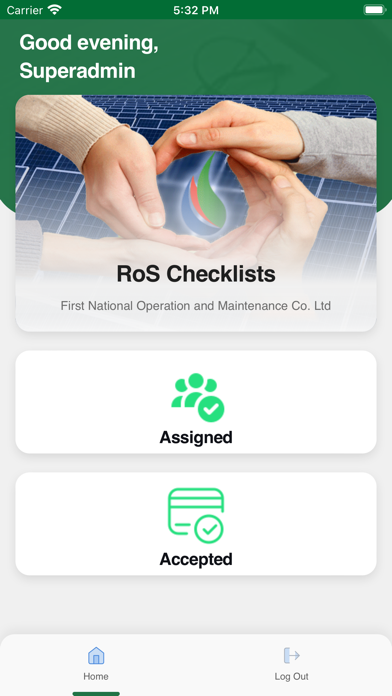 Screenshot di NOMAC RoS Checklists