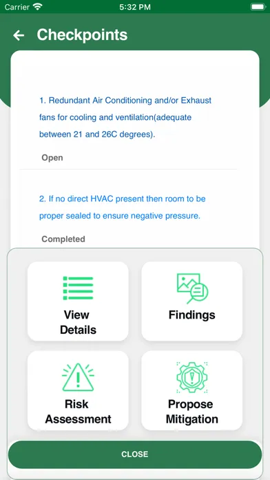 NOMAC RoS Checklists Screenshots
