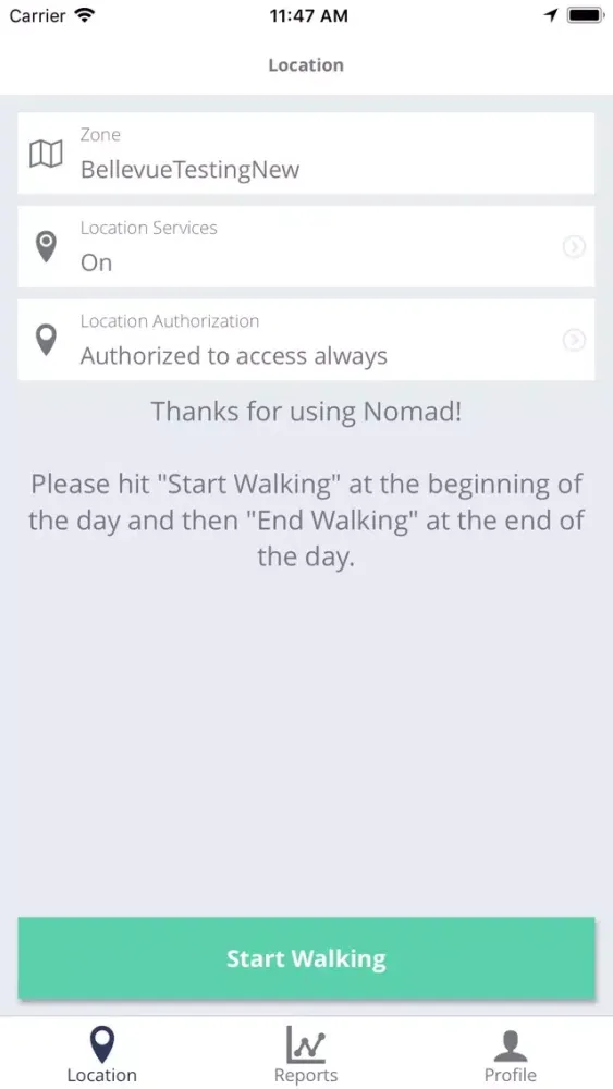 ภาพหน้าจอของ Nomad-Walk