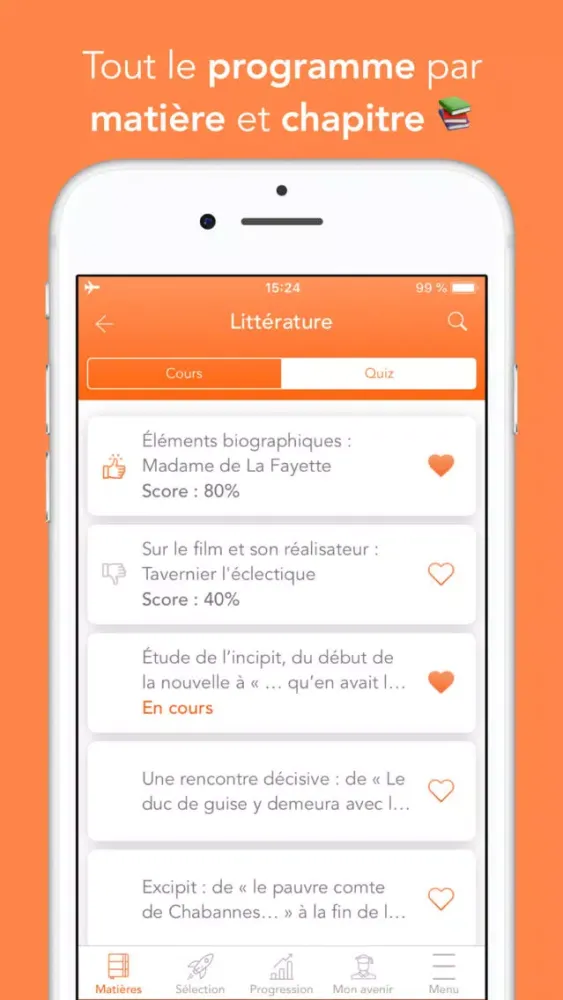 Captures d'écran de Bac L 2019: Révision, Cours