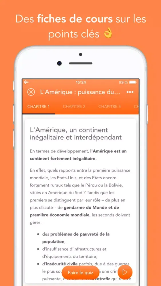 Captures d'écran de Bac L 2019: Révision, Cours