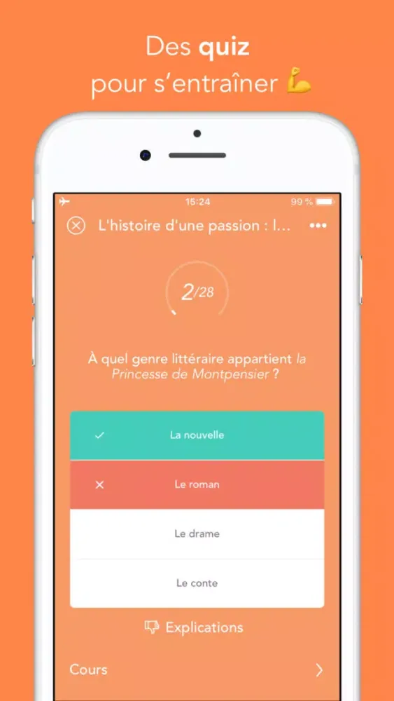 Captures d'écran de Bac L 2019: Révision, Cours