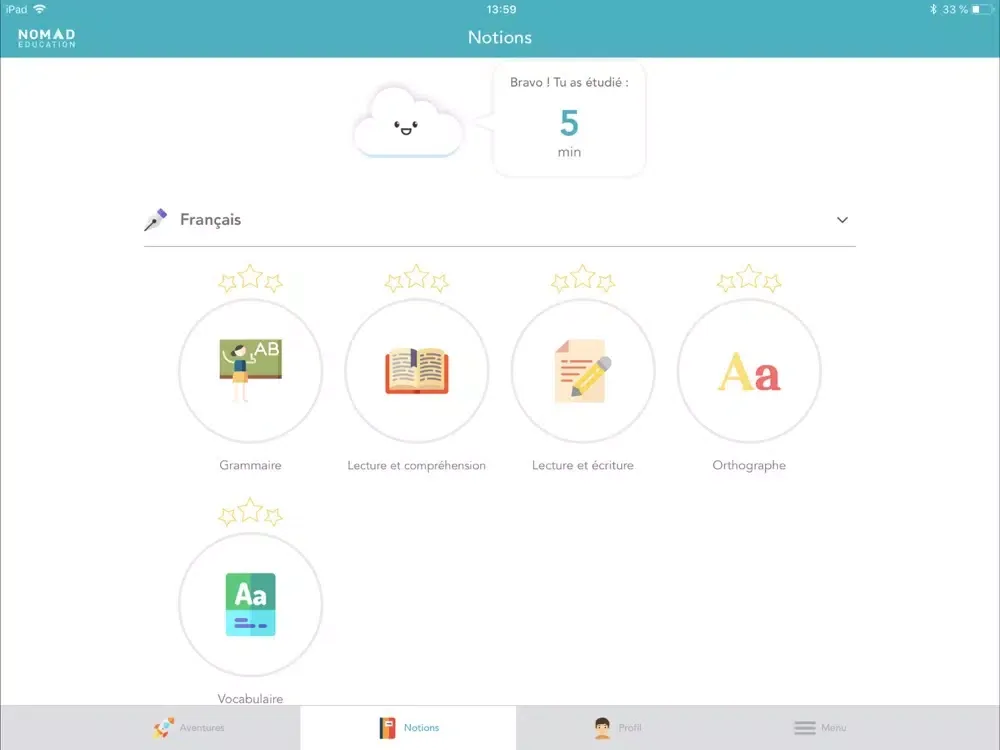 Cahiers de Vacances iPad 应用截图