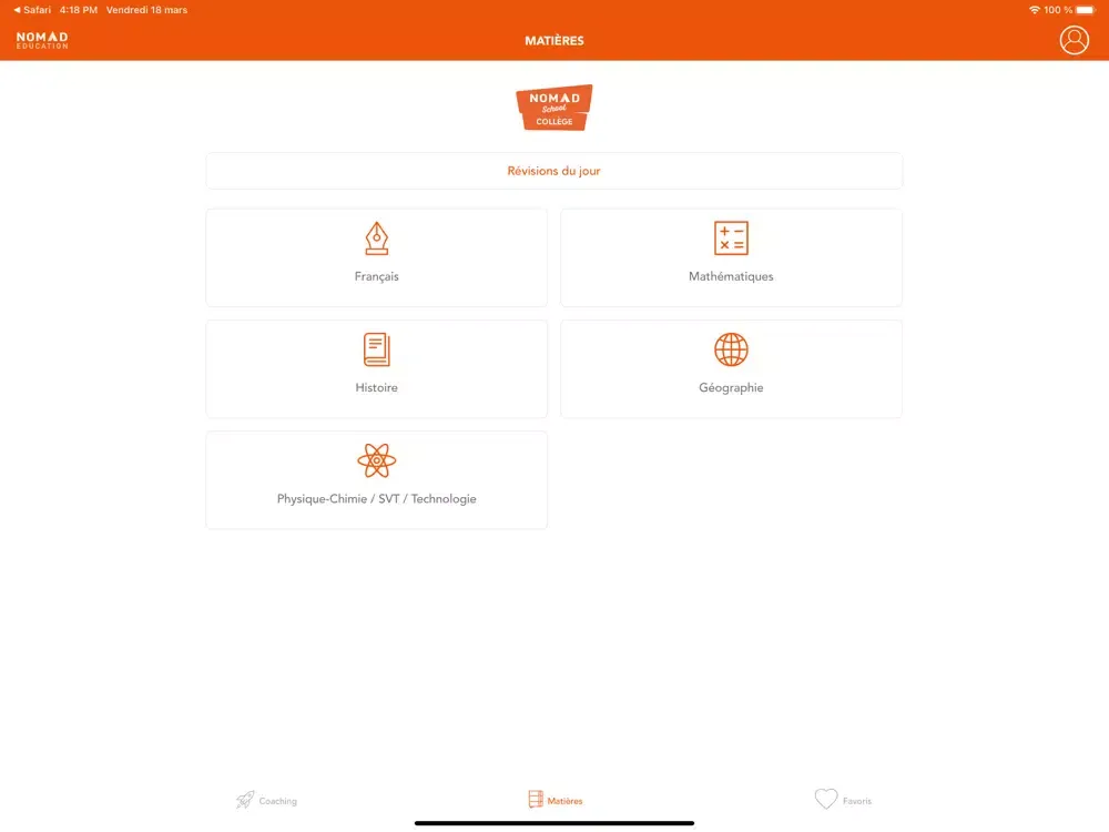 Aide à la réussite scolaire iPad  سکرین شاٹس