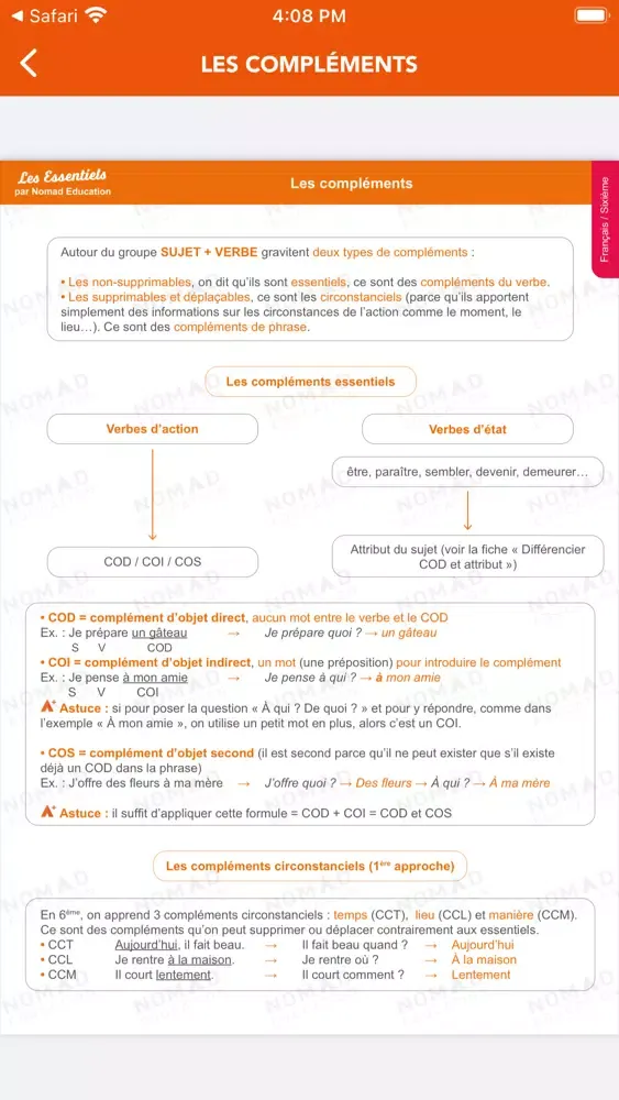 Aide à la réussite scolaire سکرین شاٹس