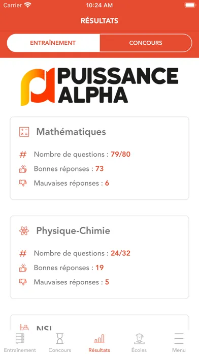 Capturas de tela do Concours Puissance Alpha