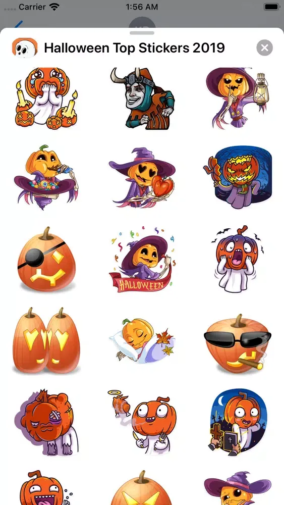 Ảnh chụp màn hình của Best Halloween Stickers Ever