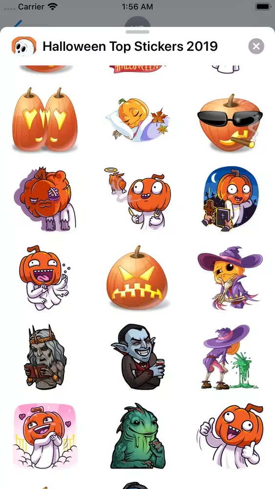Ảnh chụp màn hình của Best Halloween Stickers Ever