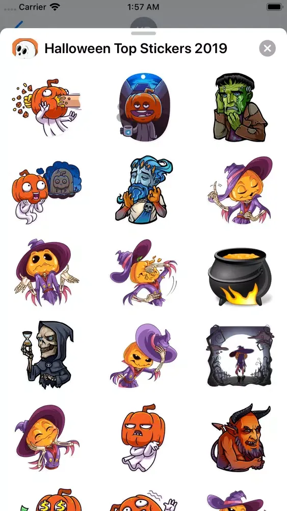 Ảnh chụp màn hình của Best Halloween Stickers Ever