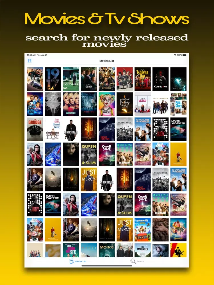 Movies Box & TV Shows hub iPad 应用截图