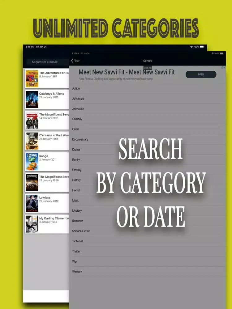 Cyberflix Movies Hub & Shows iPad  Ekran Görüntüleri