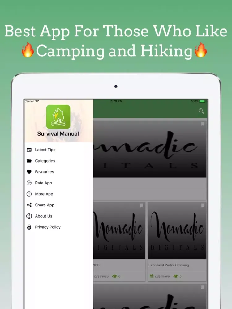 تصاویر Survival Manual iPad 