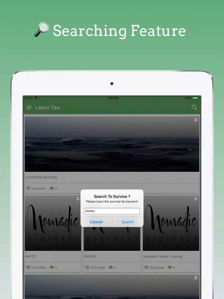 تصاویر Survival Manual iPad 