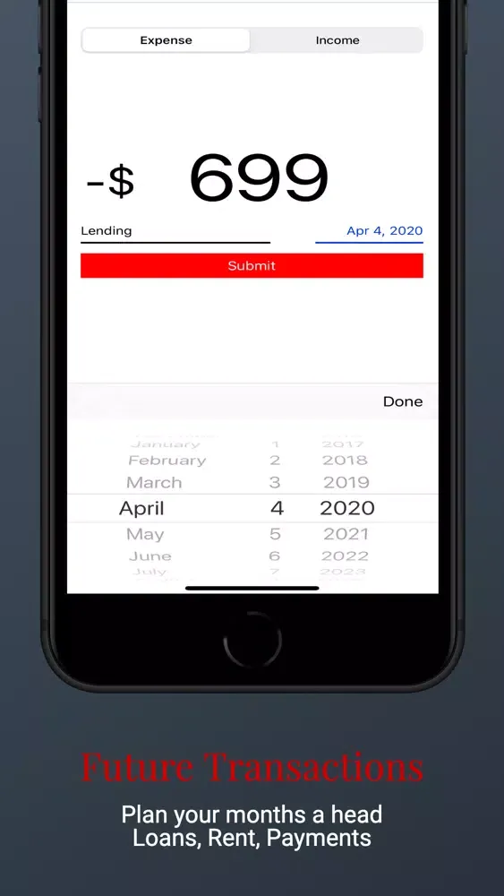 Expense Tracker · سکرین شاٹس