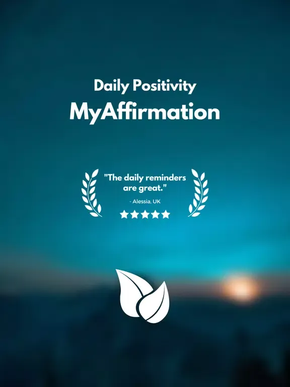 MyAffirmation iPad  स्क्रीनशॉट