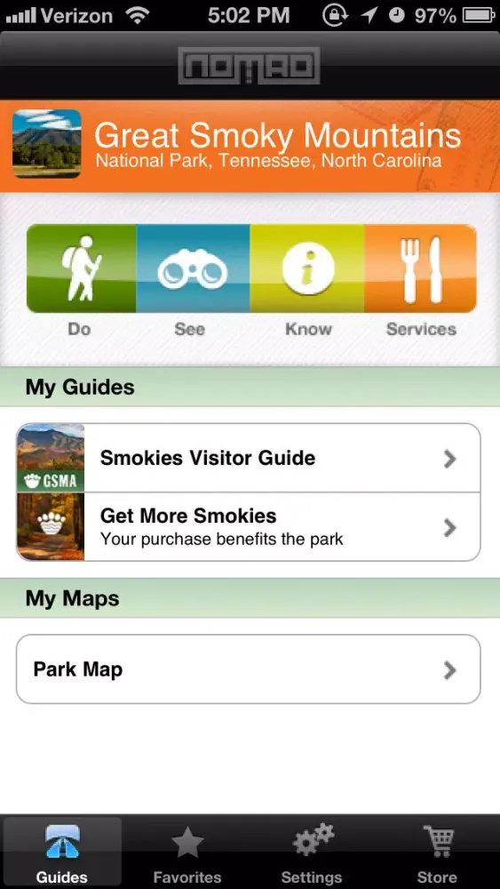 Screenshot di Great Smoky Mountains National Park - The Official Guide