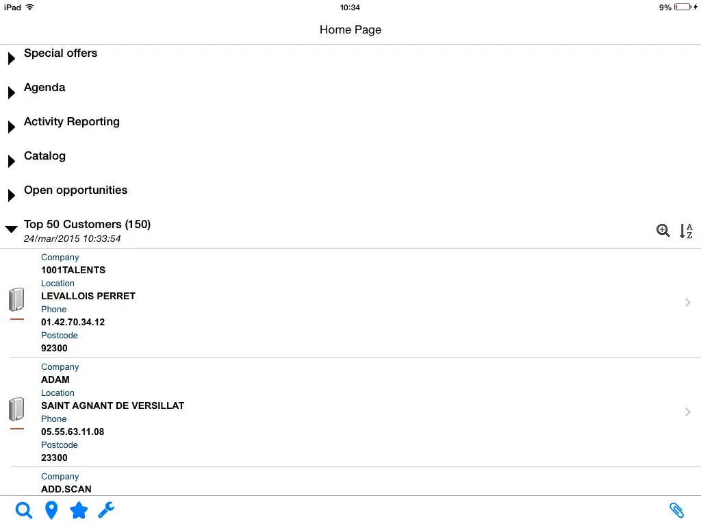 Nomalys for SugarCRM iPad  Ekran Görüntüleri