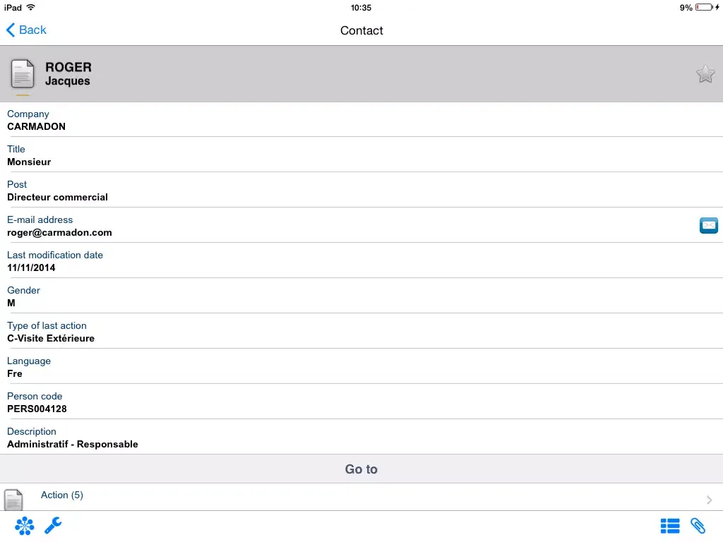 Nomalys for SugarCRM iPad  Ekran Görüntüleri