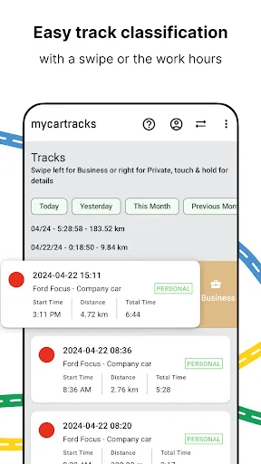 Zrzuty ekranu GPS Location & Mileage Tracker