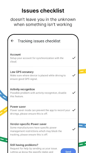 Zrzuty ekranu GPS Location & Mileage Tracker