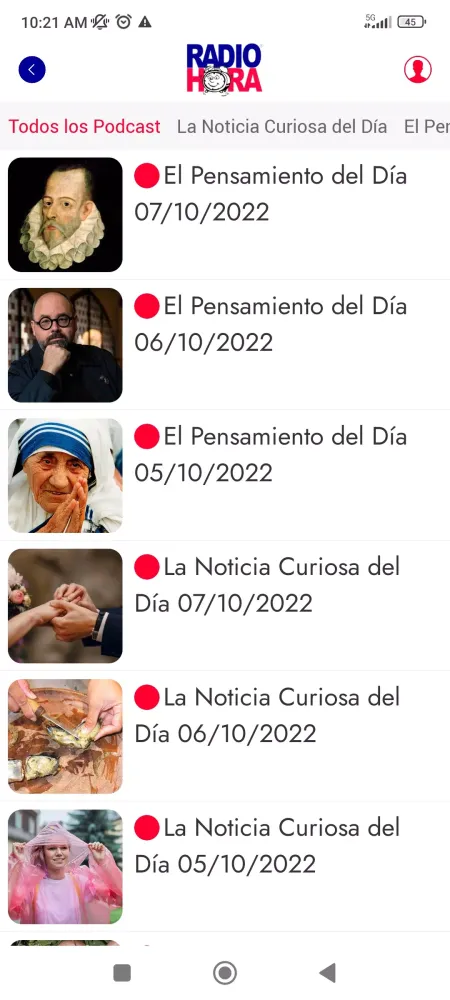 Radio Hora Screenshots