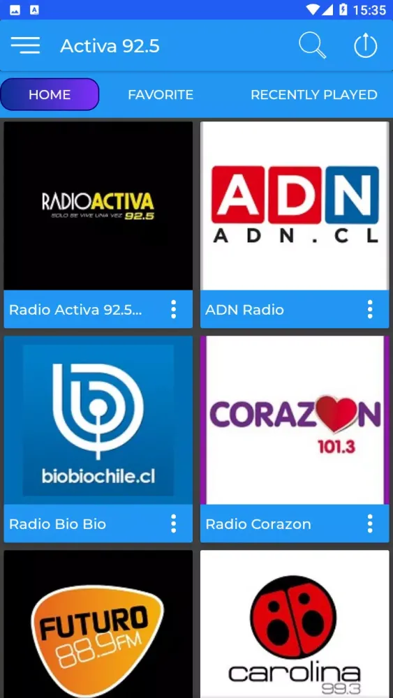 Radio Activa 92.5 APP Screenshots