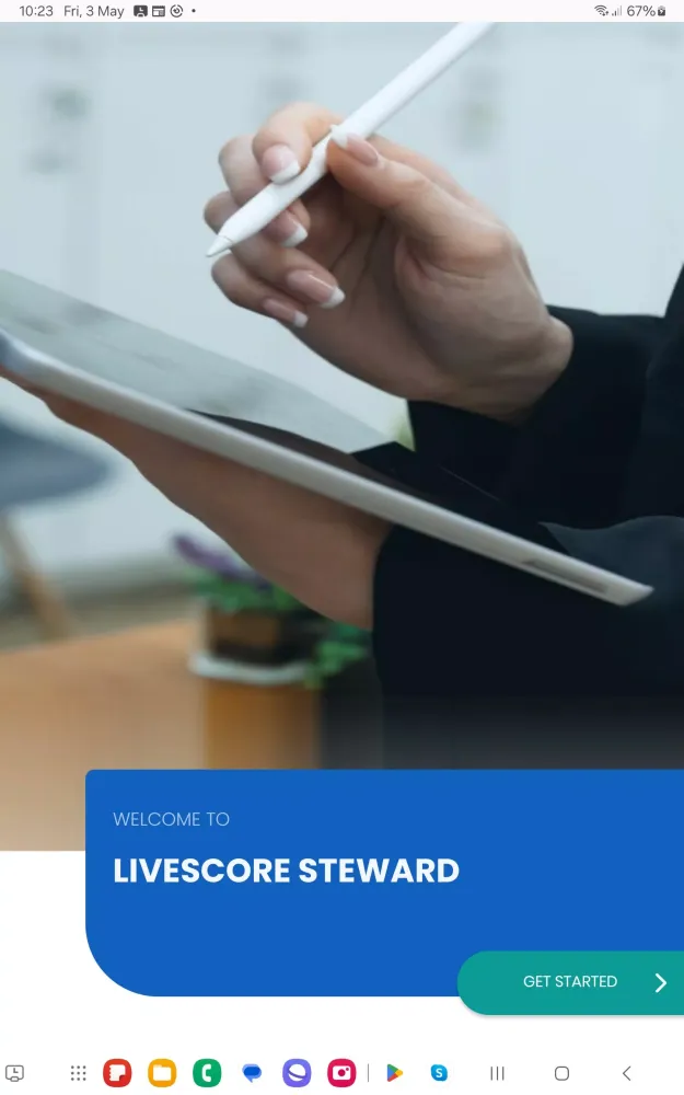 ภาพหน้าจอของ LiveScore Steward