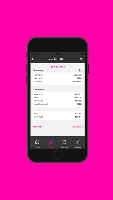 Nomi Payroll 스크린샷