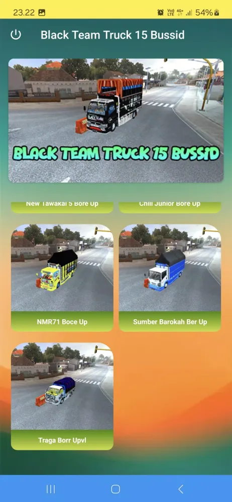 Tangkapan layar Black Team Truck 15 Bussid