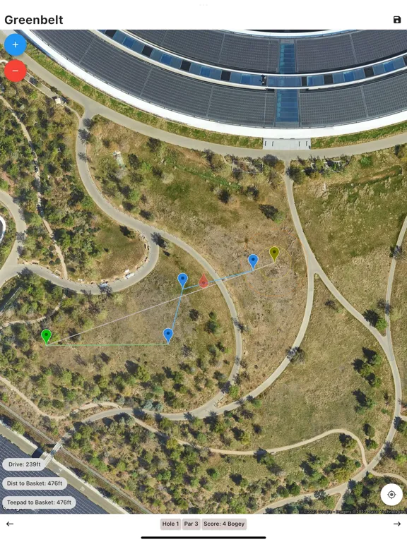 Скриншоты Disc Golf Performance Tracker iPad 