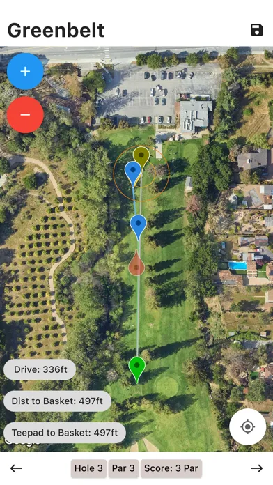Скриншоты Disc Golf Performance Tracker